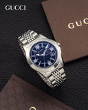 Gucci G Timeless Black Dial Silver Steel Strap Watch For Men - YA126201 Authentic Buy Shop Now