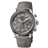 Gucci G Timeless Chronograph Grey Dial Grey Leather Strap Watch For Men - YA126242 Authentic Buy Shop Now