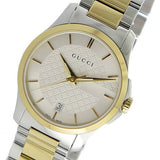 Gucci G Timeless Silver Dial Two Tone Steel Strap Watch For Women - YA126563 Authentic Buy Shop Now