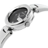 Gucci Guccisima Quartz Black Dial Silver Steel Strap Watch For Women - YA134501 Authentic Buy Shop Now