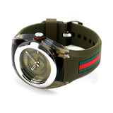 Gucci Sync XXL Quartz Brown Dial Brown Leather Strap Watch For Men - YA137106 Authentic Buy Shop Now