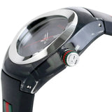 Gucci Sync Quartz Black Dial Black Rubber Strap Watch For Men - YA137301 Authentic Buy Shop Now