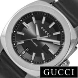 Gucci GG2570 Black Dial Black Leather Strap Watch For Men - YA142206 Authentic Buy Shop Now