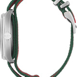 Gucci GG2570 Quartz Black Dial Green & Red Nylon Strap Watch For Men - YA142305 Authentic Buy Shop Now