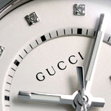 Gucci GG2570 Diamonds White Dial Silver Steel Strap Watch For Women - YA142403 Authentic Buy Shop Now