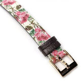 Gucci G-Frame Floral Mother of Pearl Dial White Leather Strap Watch For Women - YA147406 Authentic Buy Shop Now