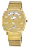 Gucci Grip Quartz Yellow Gold Dial Gold Steel Strap Unisex Watch - YA157409 Authentic Buy Shop Now