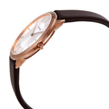Calvin Klein Minimal White Dial Brown Leather Strap Watch for Men - K3M216G6 Authentic Buy Shop Now