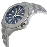 Breitling Colt Automatic 44mm Blue Dial Silver Steel Strap Mens Watch - A1738811/C906/173A Authentic Buy Shop Now