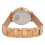 Guess Willow Crystal Blue Dial Rose Gold Mesh Bracelet Watch For Women - W0836L1 Authentic Buy Shop Now