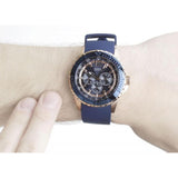 Guess Maverick Blue Dial Blue Rubber Strap Watch for Men - W0485G1 Authentic Buy Shop Now