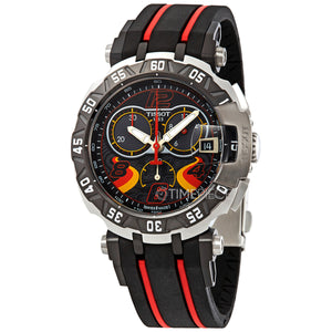 Tissot T Race Chronograph Stefan Bradl Special Edition Black Dial Black Rubber Strap Watch for Men - T092.417.27.057.02 Authentic Buy Shop Now
