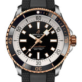 Breitling Superocean Automatic 42 Black Dial Black Rubber Strap Watch for Men - U17375211B1S1 Authentic Buy Shop Now