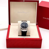 Salvatore Ferragamo F-80 Classic Black Dial Black Leather Strap Watch for Men - SFDT00219 Authentic Buy Shop Now