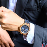 Maurice Lacroix Aikon Date Limited Edition Blue Dial Blue Leather Strap Watch For Men - AI1028-BRZ01-420-1 Authentic Buy Shop Now