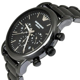 Emporio Armani Luigi Chronograph Black Dial Black Stainless Steel Watch For Men - AR1507 Authentic Buy Shop Now