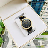 Versace V-Twist Black Dial Black Leather Strap Watch for Women - VELS00619 Authentic Buy Shop Now