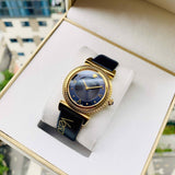 Versace Greca Blue Dial Blue Leather Strap Watch for Women - VERE00218 Authentic Buy Shop Now