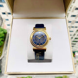 Versace Greca Blue Dial Blue Leather Strap Watch for Women - VERE00218 Authentic Buy Shop Now