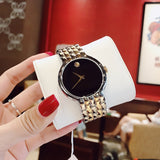 Movado Veturi Quartz Black Dial Two Tone Steel Strap Watch for Men - 0606932 Authentic Buy Shop Now