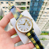 Versace V-Circle The Clans Edition Silver Dial Multicolor Leather Strap Watch for Women - VE8100118 Authentic Buy Shop Now