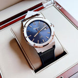 Salvatore Ferragamo F-80 Classic Blue Dial Blue Leather Strap Watch for Men - SFDT00319 Authentic Buy Shop Now