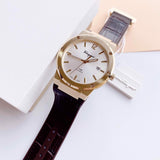 Salvatore Ferragamo F-80 Classic Silver Dial Brown Leather Strap Watch for Men - SFDT00419 Authentic Buy Shop Now