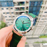 Salvatore Ferragamo F-80 Classic Green Dial Green Leather Strap Watch for Men - SFDT00119 Authentic Buy Shop Now