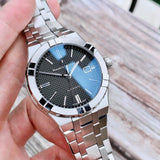 Maurice Lacroix Aikon Automatic Black Dial Silver Steel Strap Watch For Men - AI6008-SS002-330-1 Authentic Buy Shop Now