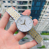 Tissot T Classic Tradition Chronograph White Dial Two Tone Steel Strap Watch For Men - T063.617.22.037.00 Authentic Buy Shop Now