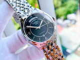 Tissot T Classic T One Automatic Black Dial Silver Steel Strap Watch For Men - T038.430.11.057.00 Authentic Buy Shop Now
