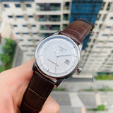 Tissot Luxury Powermatic 80 Silver Dial Brown Leather Strap Watch For Men - T086.407.16.031.00 Authentic Buy Shop Now