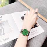 Gucci Le Marche Des Merveilles Quartz Green Dial Black Leather Strap Watch For Women - YA126463 Authentic Buy Shop Now