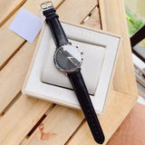 Movado Ultra Slim Black Dial Black Leather Strap Watch For Women - 0607090 Authentic Buy Shop Now