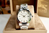 Burberry The City Silver Dial Silver Steel Strap Watch for Men - BU9037 Authentic Buy Shop Now