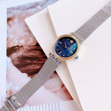 Versace Meander Blue Dial Silver Mesh Bracelet Watch for Women - VELW00520 Authentic Buy Shop Now