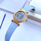 Versace V-Motif Grey Dial Blue Leather Strap Watch for Women - VERE00318 Authentic Buy Shop Now