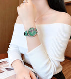 Gucci G Timeless Le Marche Des Merveilles Green Dial Green Leather Strap Watch for Women - YA1264081 Authentic Buy Shop Now