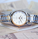 Longines Master Collection Automatic 40mm Silver Dial Two Tone Steel Strap Watch for Men - L2.793.5.77.7 Authentic Buy Shop Now