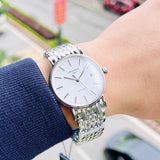 Longines Presence Automatic White Dial Silver Steel Strap Watch for Men - L4.921.4.12.6 Authentic Buy Shop Now
