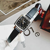 Tissot Lovely Square Quartz Diamonds Black Dial Black Leather Strap Watch For Women - T058.109.16.056.00 Authentic Buy Shop Now