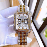 Bulova Crystal Chronograph White Dial Two Tone Steel Strap Watch for Men - 98C109 Authentic Buy Shop Now