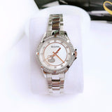 Bulova Crystal Collection Mother of Pearl Dial Silver Steel Strap Watch for Women - 98L232 Authentic Buy Shop Now