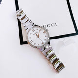 Bulova Crystal Collection Mother of Pearl Dial Silver Steel Strap Watch for Women - 96L263 Authentic Buy Shop Now