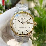 Tissot Luxury Powermatic 80 Gold Dial Silver Steel Strap Watch For Men - T086.407.22.261.00 Authentic Buy Shop Now