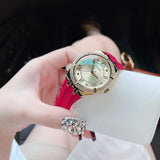 Guess Cosmo Diamonds Gold Dial Red Rubber Strap Watch for Women - GW0034L6 Authentic Buy Shop Now