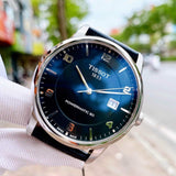 Tissot Luxury Powermatic 80 Black Dial Black Leather Strap Watch For Men - T086.407.16.057.00 Authentic Buy Shop Now