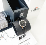 Tissot Le Locle Automatic Lady Black Dial Black Leather Strap Watch for Women - T41.1.123.57 Authentic Buy Shop Now