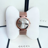 Gucci Interlocking G Quartz Brown Dial Brown Steel Strap Watch for Women - YA133317 Authentic Buy Shop Now