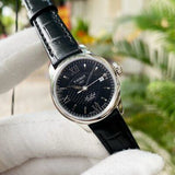 Tissot Le Locle Automatic Lady Black Dial Black Leather Strap Watch for Women - T41.1.123.57 Authentic Buy Shop Now